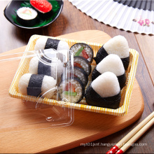 Stock Food grade disposable PS Sushi packing tray